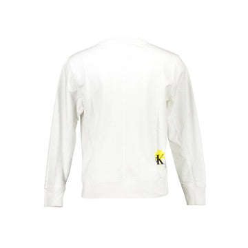 Calvin Klein White Cotton Unisex Sweatshirt