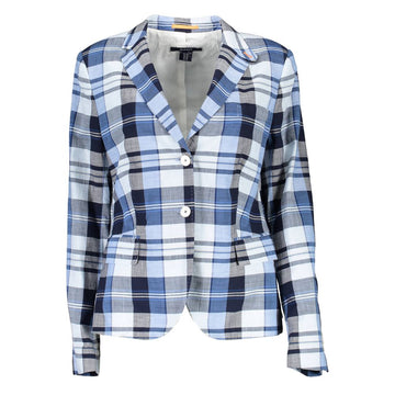 Gant Light Blue Cotton Women Jacket