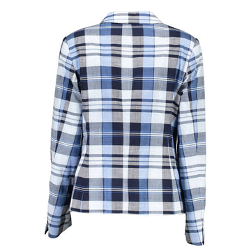 Gant Light Blue Cotton Women Jacket