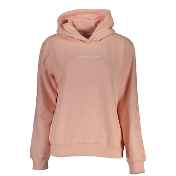 Calvin Klein Pink Cotton Women's Hooded Sweater
