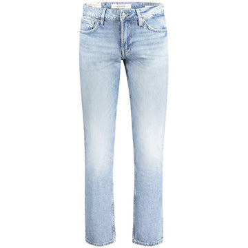 Guess Jeans Light Blue Recycled Cotton Men Jeans