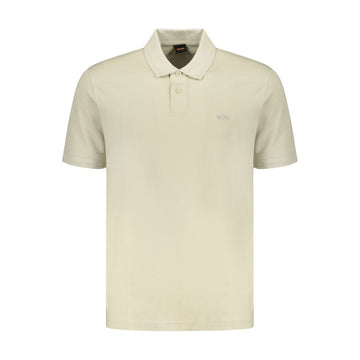 Hugo Boss Beige Cotton Polo Shirt