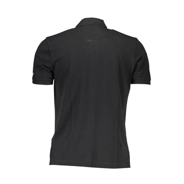 La Martina Black Cotton Polo Shirt