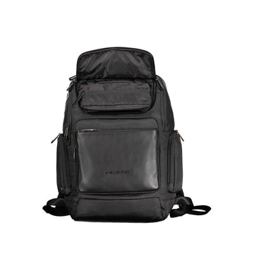 Piquadro Black Recycled Polyethylene Men Backpack