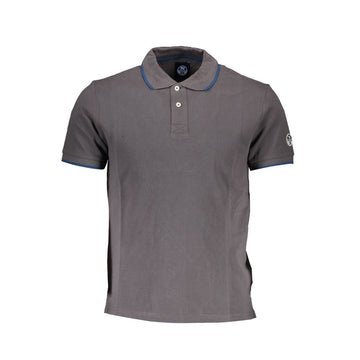 North Sails Gray Cotton Polo Shirt