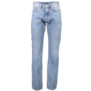 Gant Light Blue Cotton Men Jeans