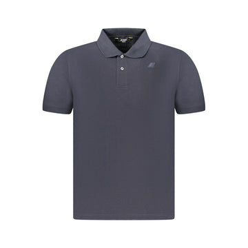 K-WAY Blue Cotton Men Polo Shirt