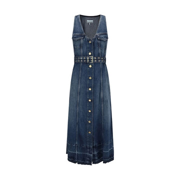 Ganni Denim midi Dress