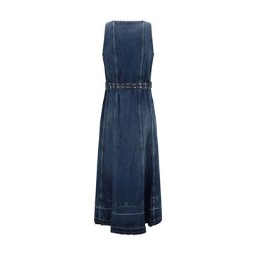 Ganni Denim midi Dress