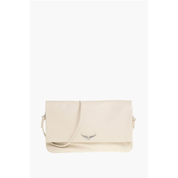 Zadig & Voltaire Leather ROCK ETERNAL Clutch with Outer Pocket