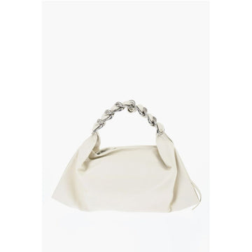 Burberry Leather Shoulder Bag With Chain