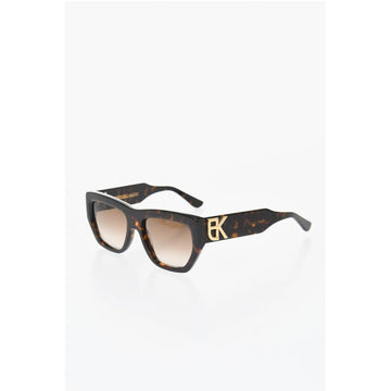 Emmanuelle Khanh Wayfarer Tortoiseshell Sunglasses with Shaded Lenses