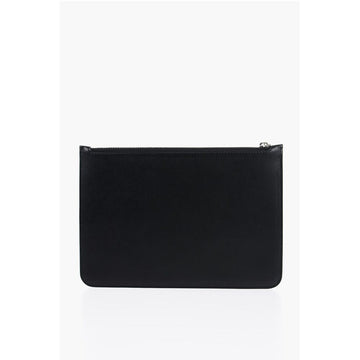 Neil Barrett Leather Pouch with Contrast Print