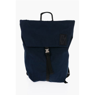 Neil Barrett Two-Tone Nylon CITY FLAP Backpack