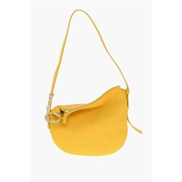 Burberry Textured Leather SM KNIGHT Shoulder Bag with Metal Details