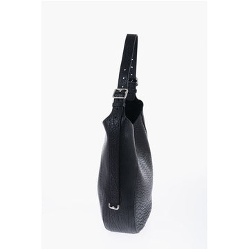 Burberry Grained Leather CHESS Bag with Removable Clutch