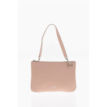 Jil Sander Leather Clutch with Removable Strap