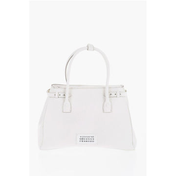 Maison Margiela MM11 Textured Leather Hand Bag with Removable Shoulder Strap