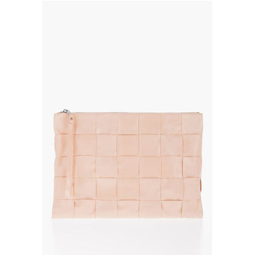 Bottega Veneta Braided Design Leather Clutch