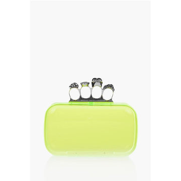 Alexander McQueen See-Through FOUR RING Hard Clutch Bag