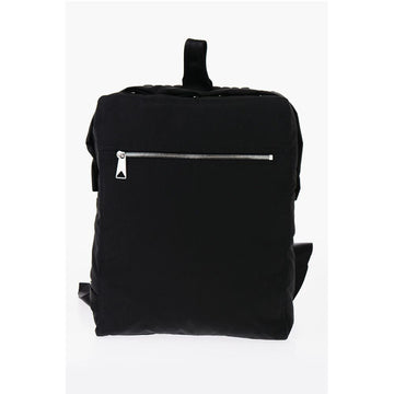 Bottega Veneta Solid Color Backpack with Zip and Snap Buttons Closure
