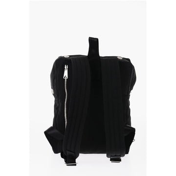 Bottega Veneta Solid Color Backpack with Zip and Snap Buttons Closure