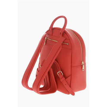Moschino LOVE MOSCHINO Faux Leather Backpack with Lettering Logo