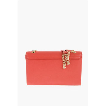 Moschino LOVE Faux Leather Shoulder Bag with Golden Details