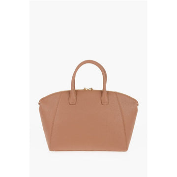 Moschino LOVE Faux Leather Tote Bag with Golden Logo