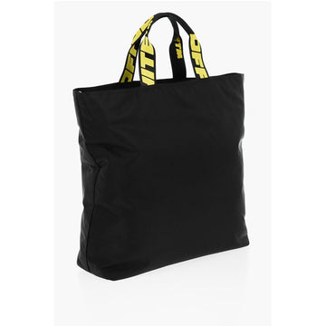 Off-White Nylon HARDCORE Tote Bag with Logoed Handles
