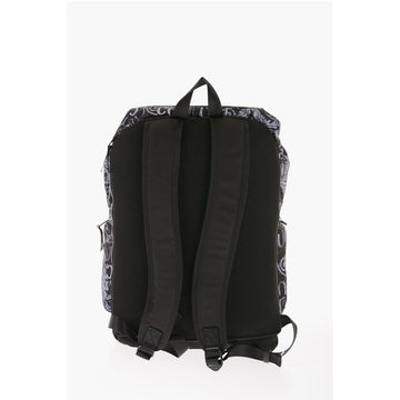 Versace JEANS COUTURE All-Over Logo Multipockets Backpack