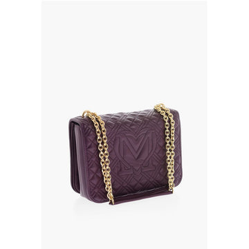 Moschino LOVE quilted faux leather shoulder bag