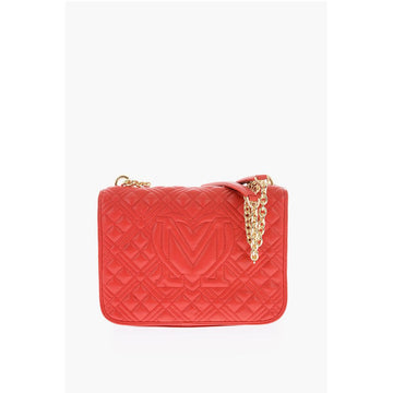 Moschino LOVE quilted faux leather shoulder bag