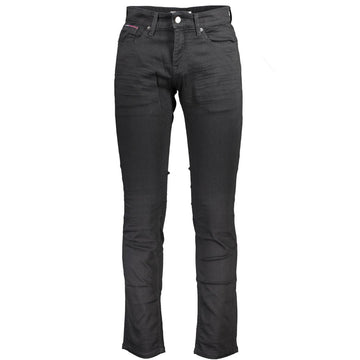 Tommy Hilfiger Black Cotton Jeans & Pant