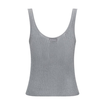 PINKO Metallic Knit Top
