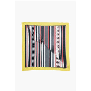 Dsquared² Striped Cotton Foulard with Stars Print