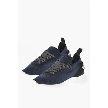 Dsquared² Sock Low-Top FLY Sneakers With Printed Logo