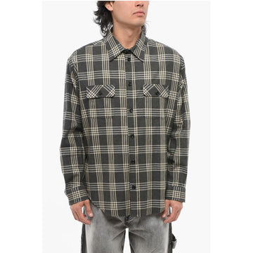 1989 Studio Cotton Flannel Shirt with Tartan Motif
