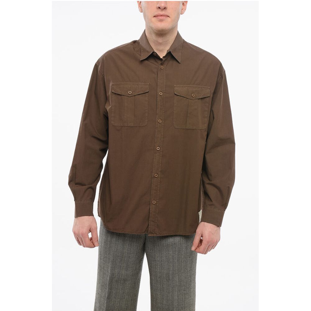 Armani EMPORIO Popeline Cotton Saharan Shirt