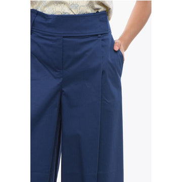 PINKO Single Pleated Palazzo Pants with Hidden Closure