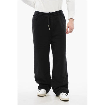 Off-White Straight-Fit Brushed Cotton Joggers
