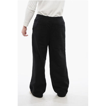 Off-White Straight-Fit Brushed Cotton Joggers