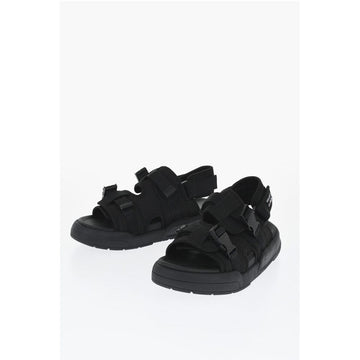 Neil Barrett LI-NING Solid Color Technical Fabric Sandals