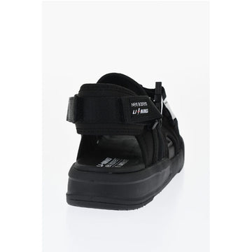 Neil Barrett LI-NING Solid Color Technical Fabric Sandals