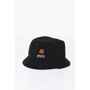 Kenzo Cotton Bucket Hat with Logo