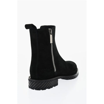Off-White Suede COMBAT Booties