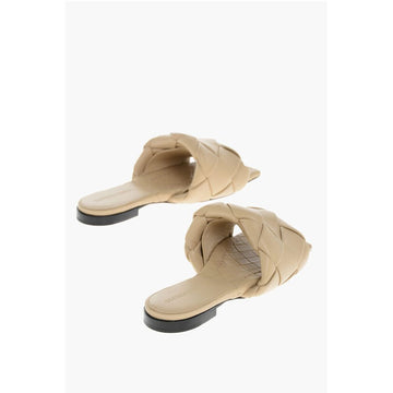 Bottega Veneta Woven Leather LIDO Sliders