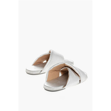 Marsell Criss-Cross leather Slides