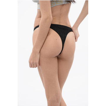 Versace Logoed Jaquard Bikini Bottom