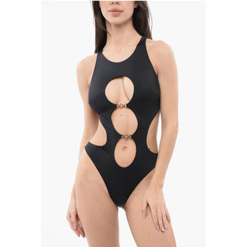 Versace Cut-out One-piece Swimsuit with Medusa Logo